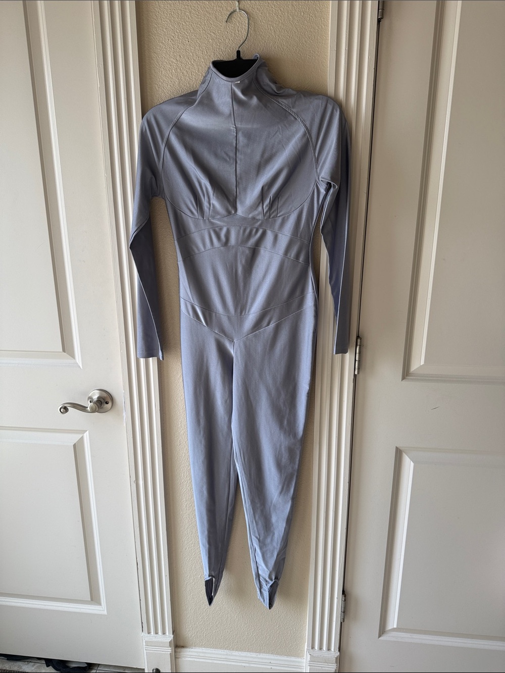 Silver fitted jumpsuit made for 7 of 9 cosplay
